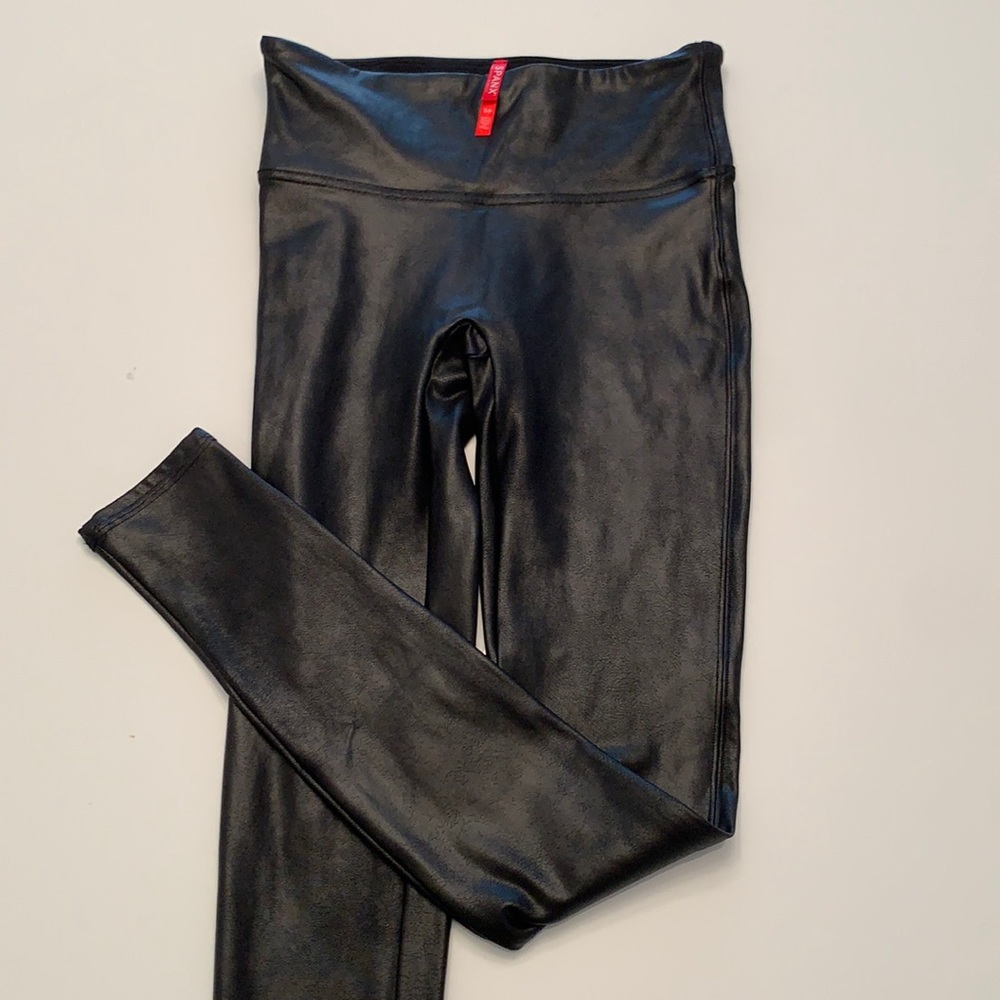 Spanx Leather Leggings Black